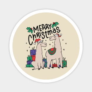 Christmas Alpacas Magnet